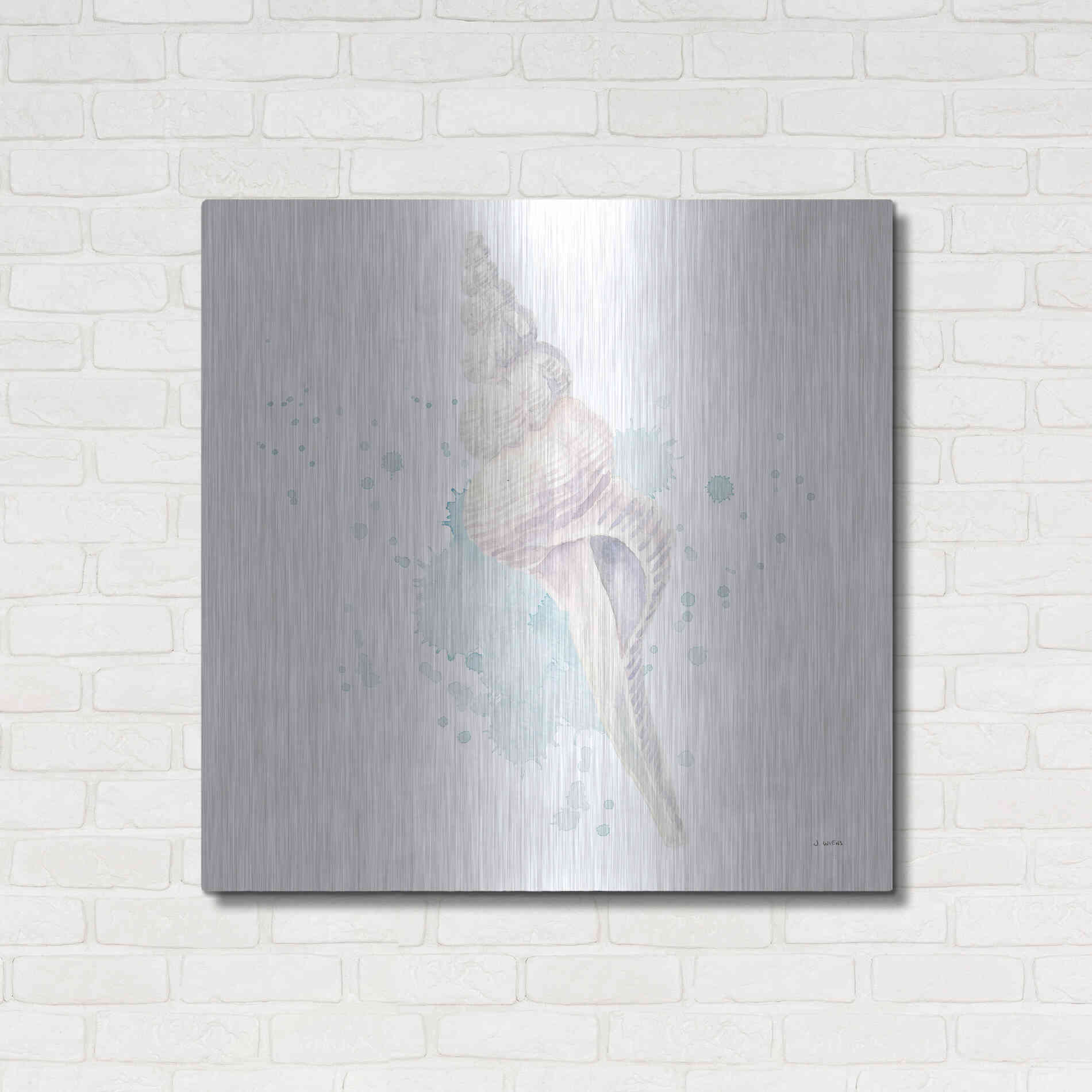 Luxe Metal Art 'Salento Coast V' by James Wiens, Metal Wall Art,36x36