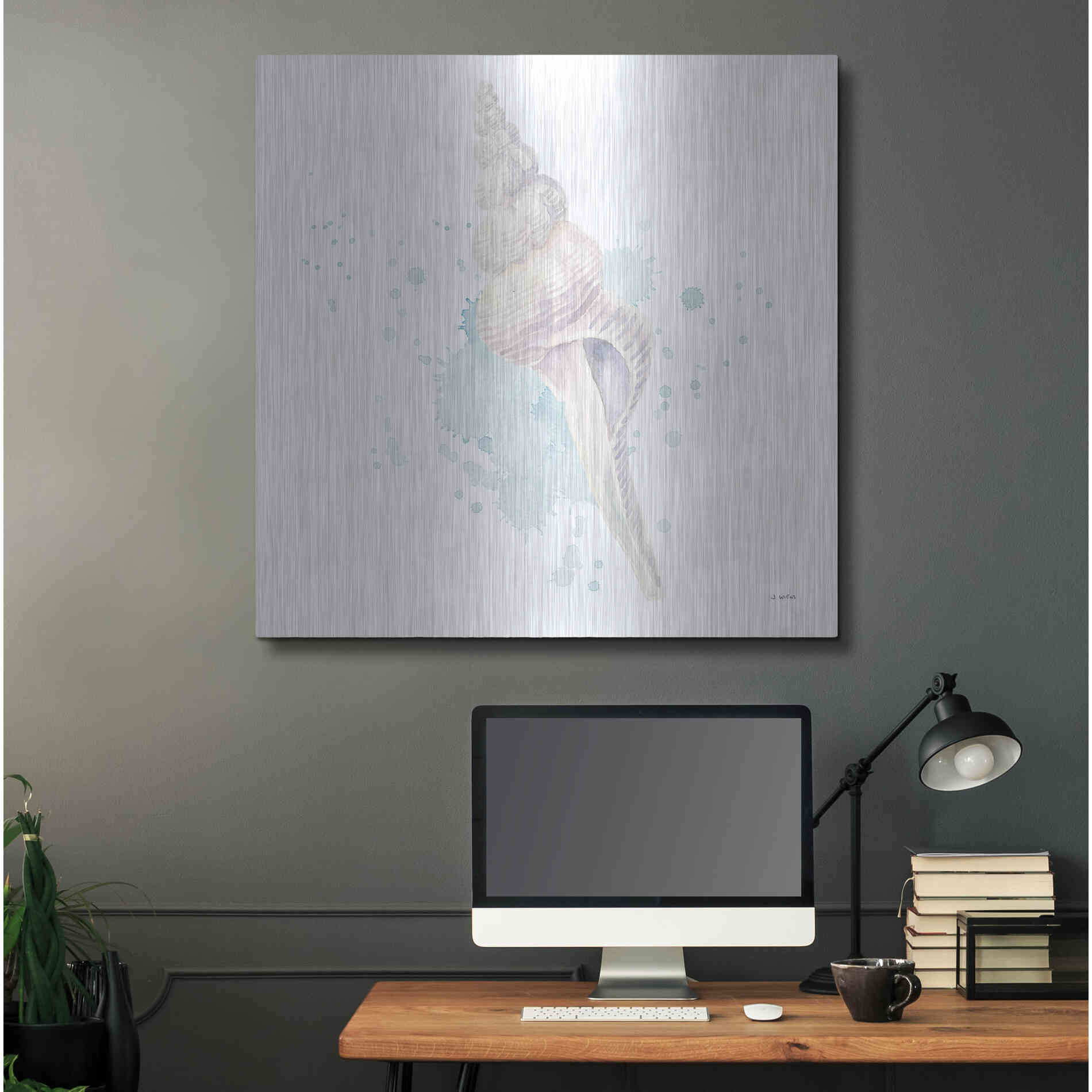Luxe Metal Art 'Salento Coast V' by James Wiens, Metal Wall Art,36x36