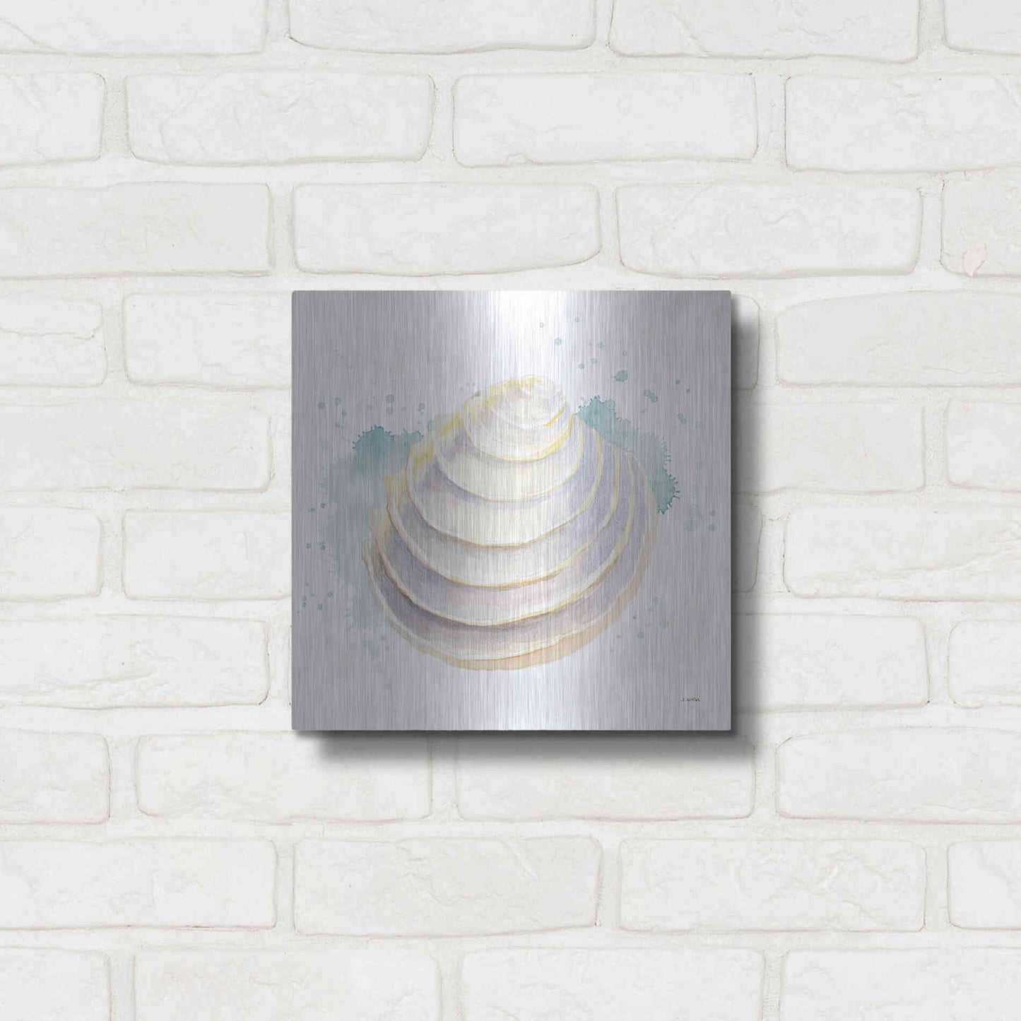 Luxe Metal Art 'Salento Coast VI' by James Wiens, Metal Wall Art,12x12