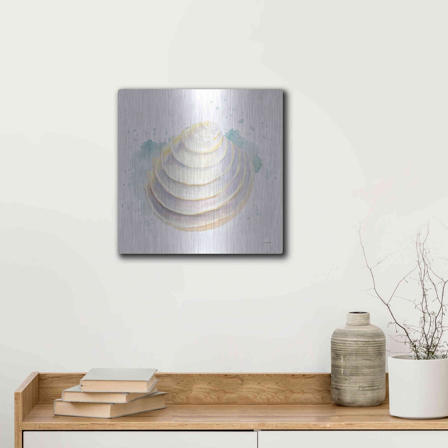 Luxe Metal Art 'Salento Coast VI' by James Wiens, Metal Wall Art,12x12