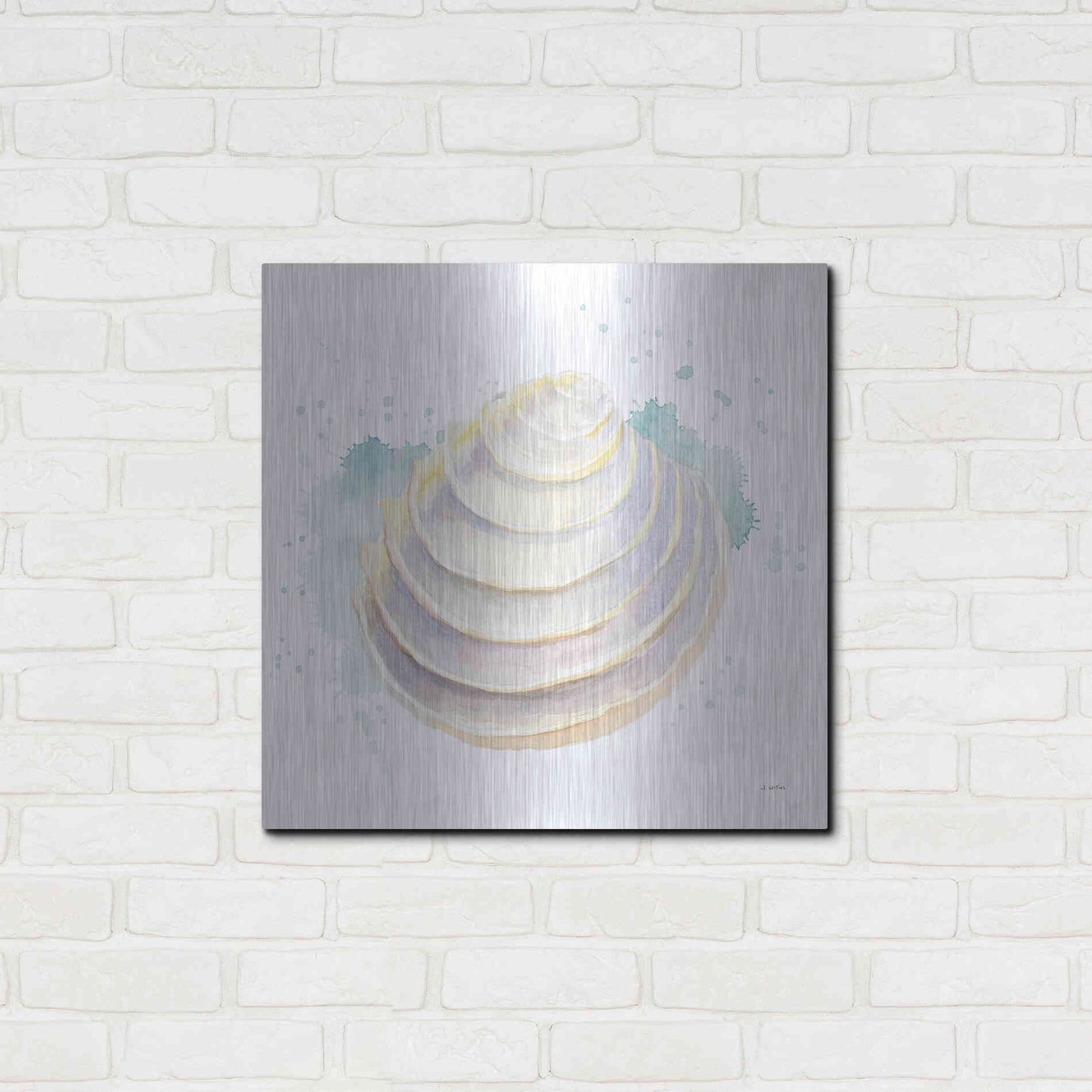 Luxe Metal Art 'Salento Coast VI' by James Wiens, Metal Wall Art,24x24