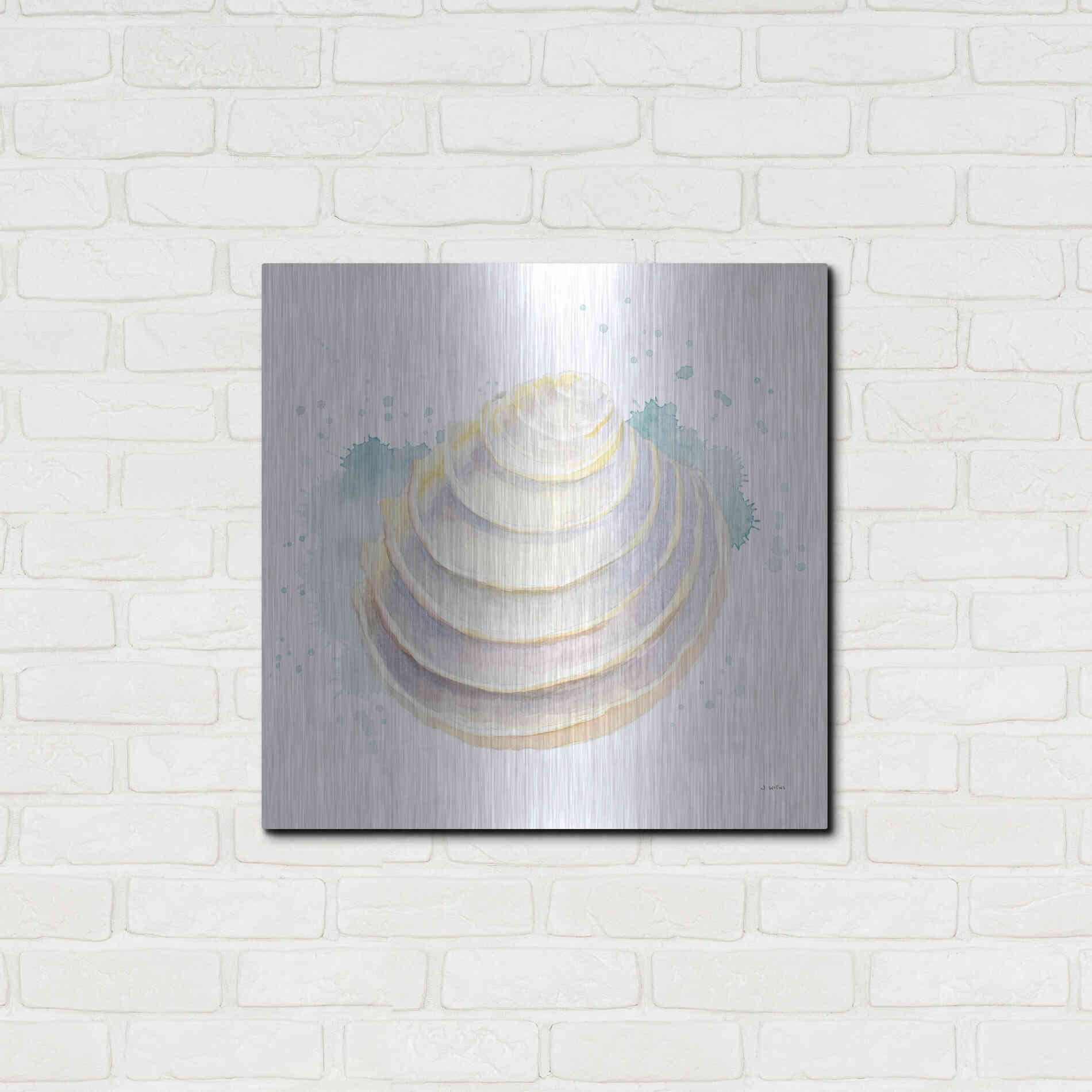 Luxe Metal Art 'Salento Coast VI' by James Wiens, Metal Wall Art,24x24
