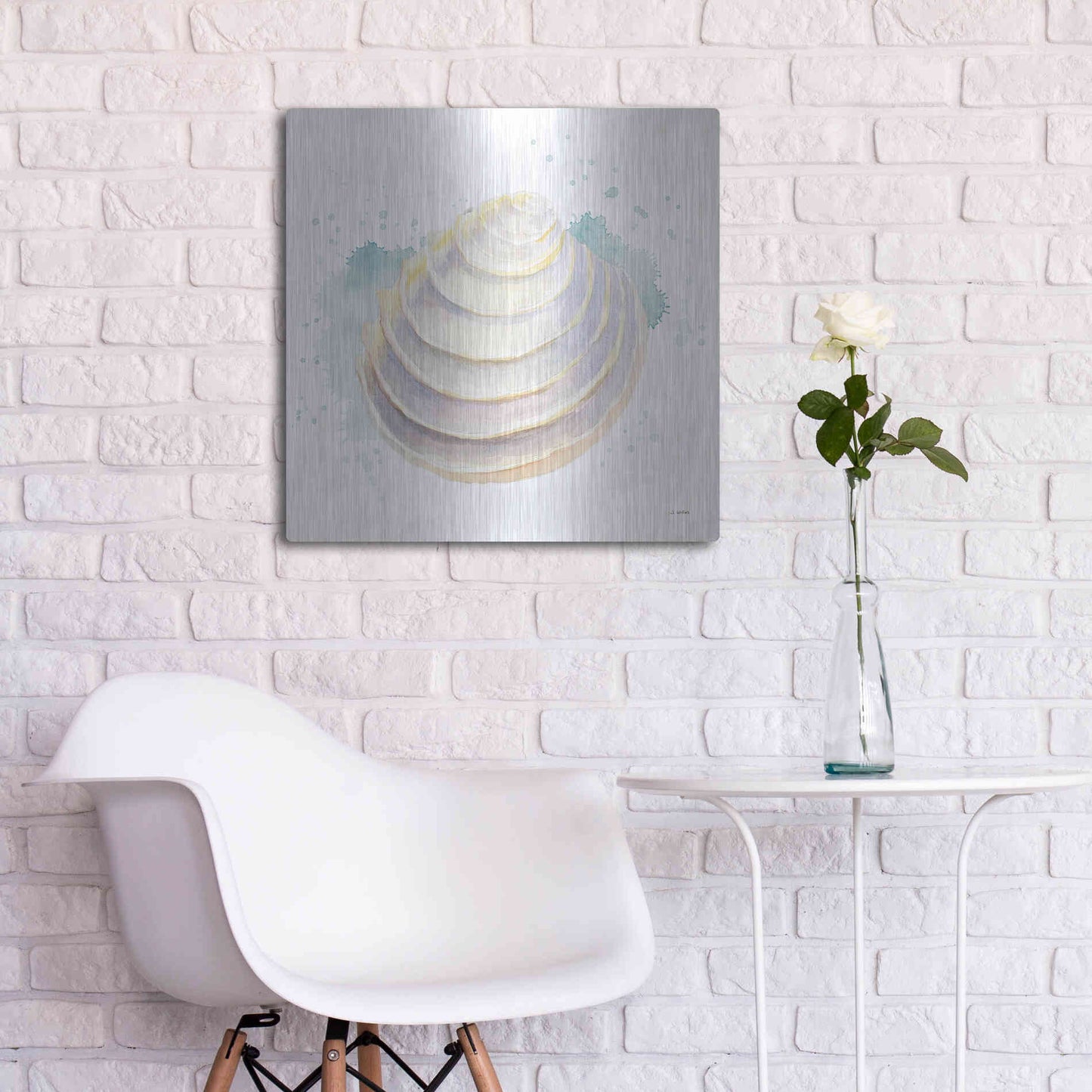 Luxe Metal Art 'Salento Coast VI' by James Wiens, Metal Wall Art,24x24