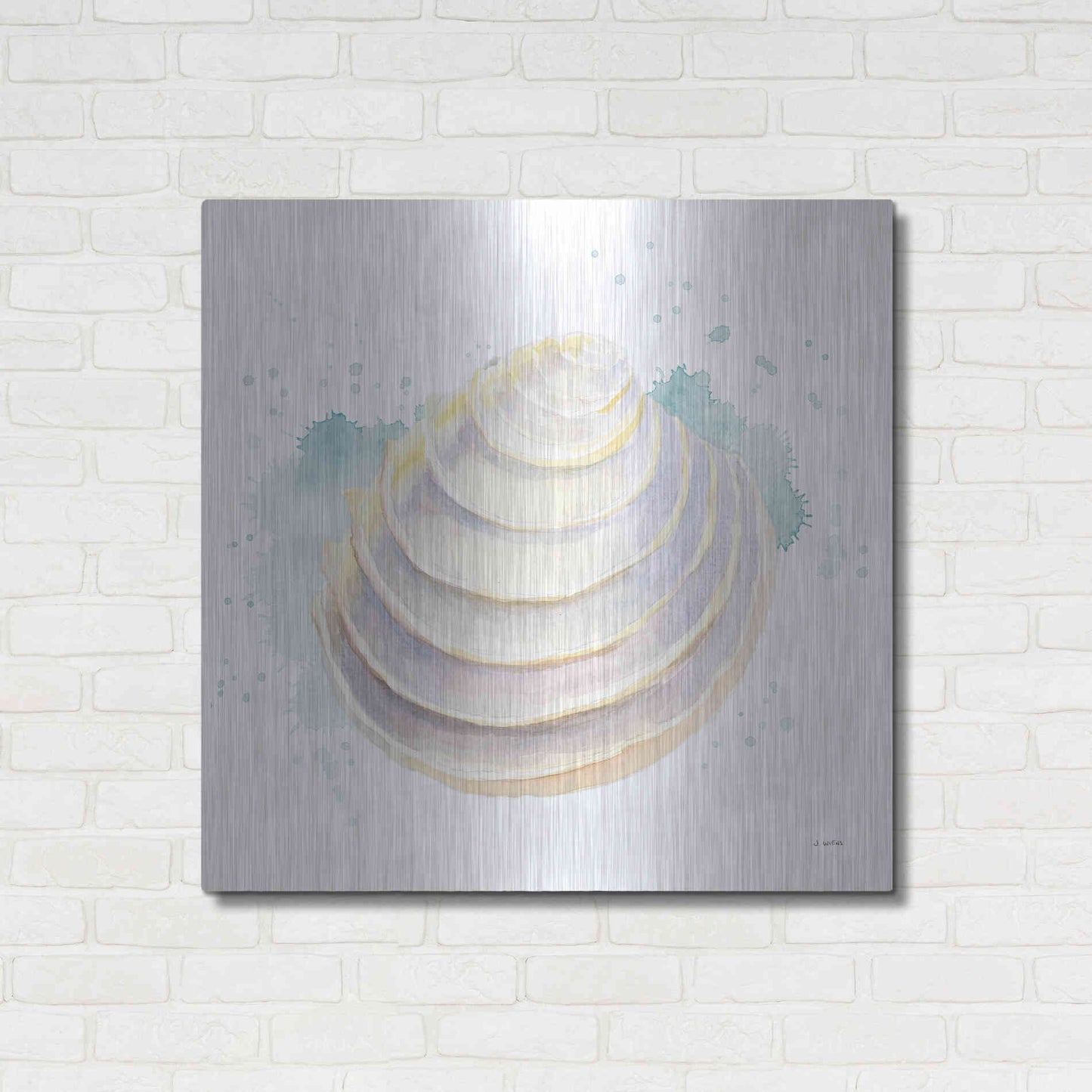 Luxe Metal Art 'Salento Coast VI' by James Wiens, Metal Wall Art,36x36