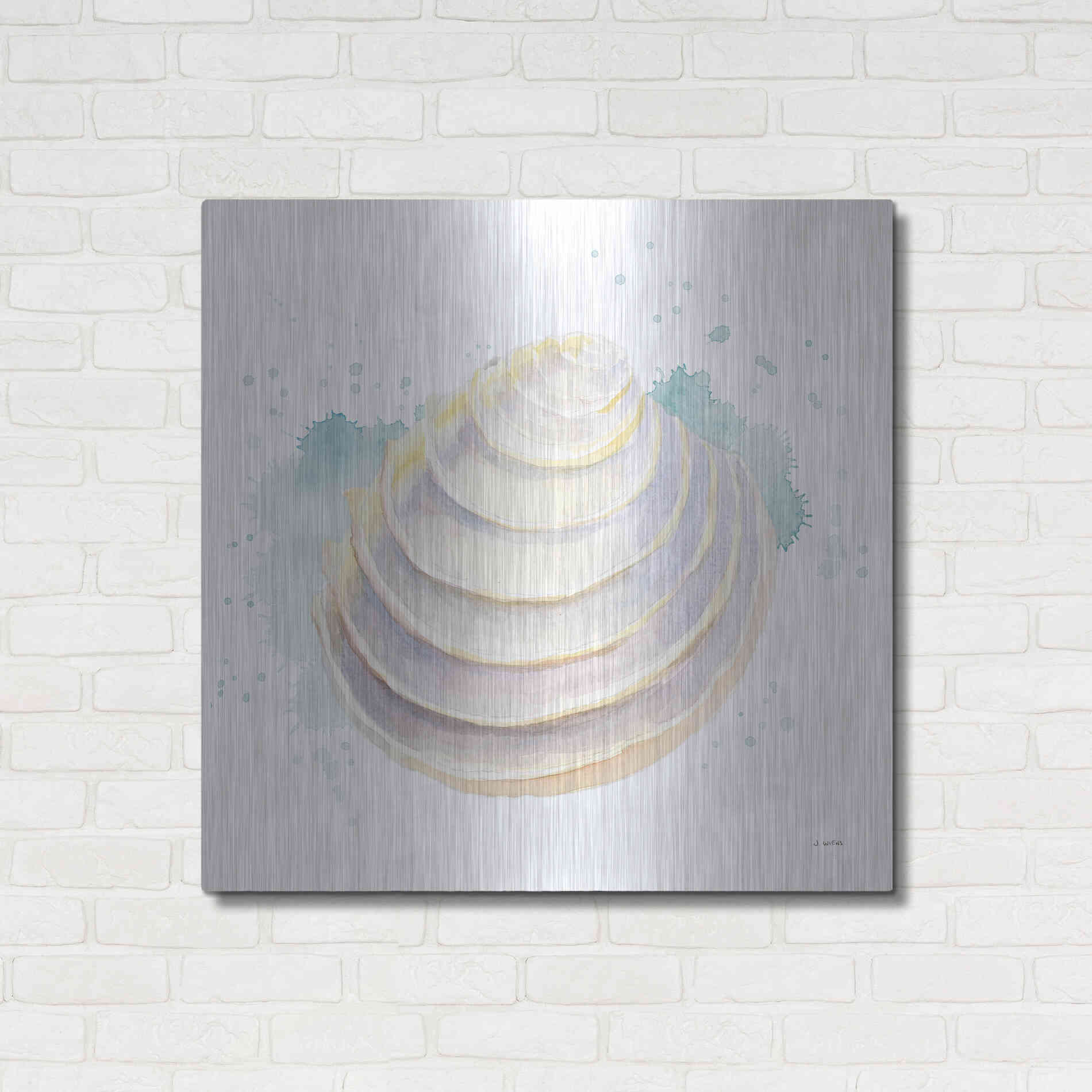 Luxe Metal Art 'Salento Coast VI' by James Wiens, Metal Wall Art,36x36