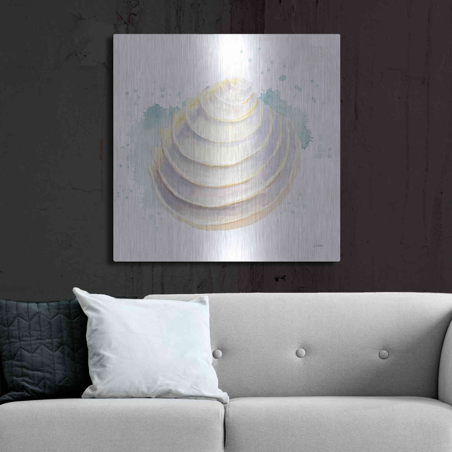 Luxe Metal Art 'Salento Coast VI' by James Wiens, Metal Wall Art,36x36