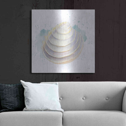 Luxe Metal Art 'Salento Coast VI' by James Wiens, Metal Wall Art,36x36