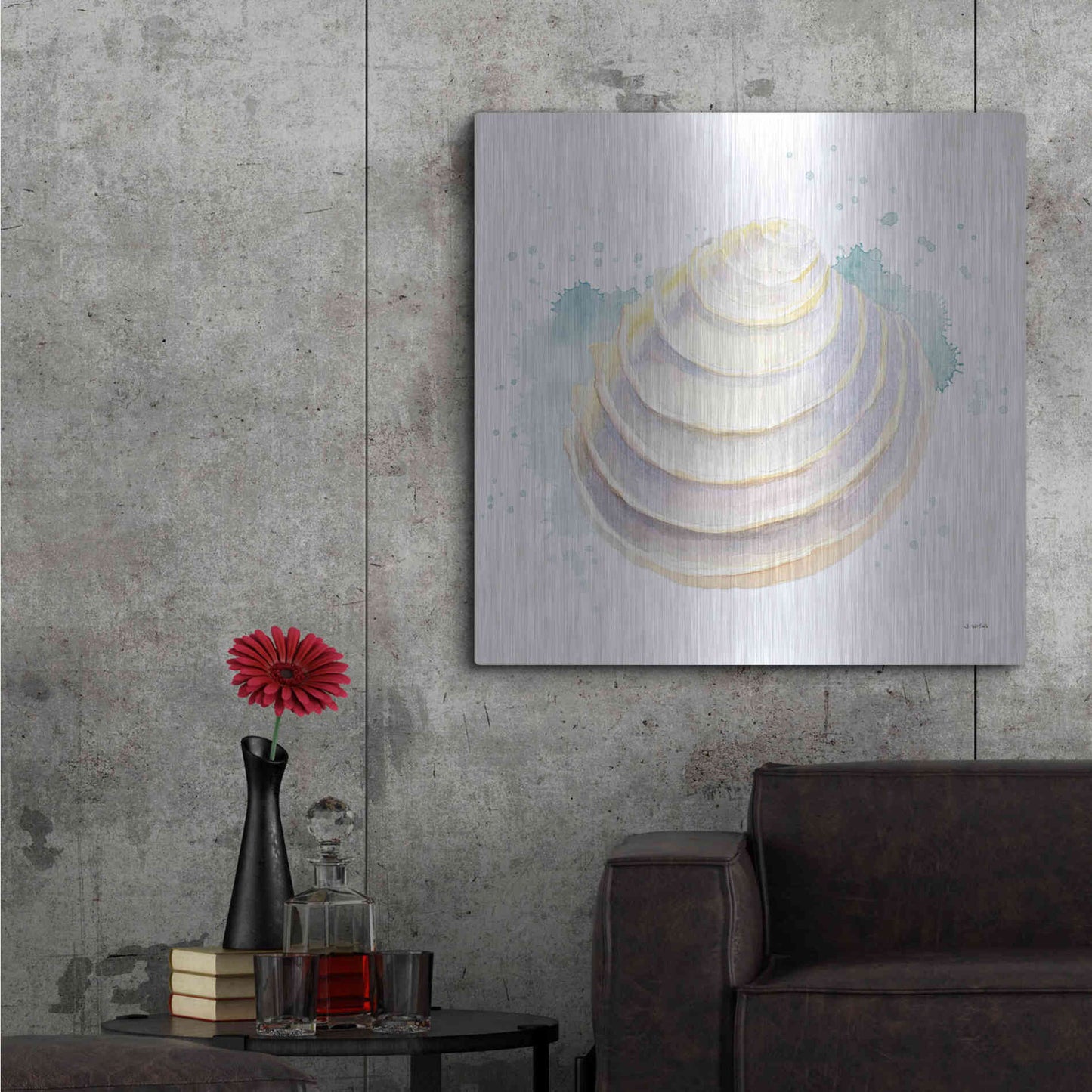 Luxe Metal Art 'Salento Coast VI' by James Wiens, Metal Wall Art,36x36