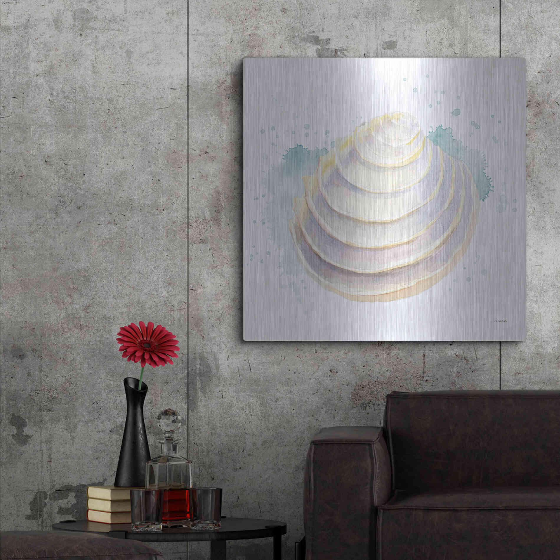 Luxe Metal Art 'Salento Coast VI' by James Wiens, Metal Wall Art,36x36