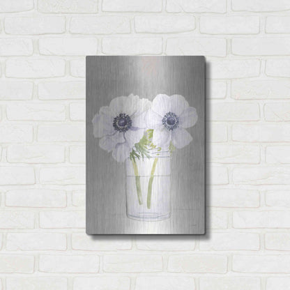 Luxe Metal Art 'Tranquil Blossoms I' by James Wiens, Metal Wall Art,16x24