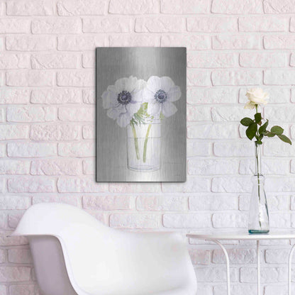 Luxe Metal Art 'Tranquil Blossoms I' by James Wiens, Metal Wall Art,16x24
