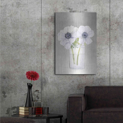 Luxe Metal Art 'Tranquil Blossoms I' by James Wiens, Metal Wall Art,24x36