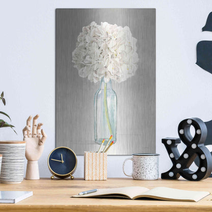 Luxe Metal Art 'Tranquil Blossoms II' by James Wiens, Metal Wall Art,12x16