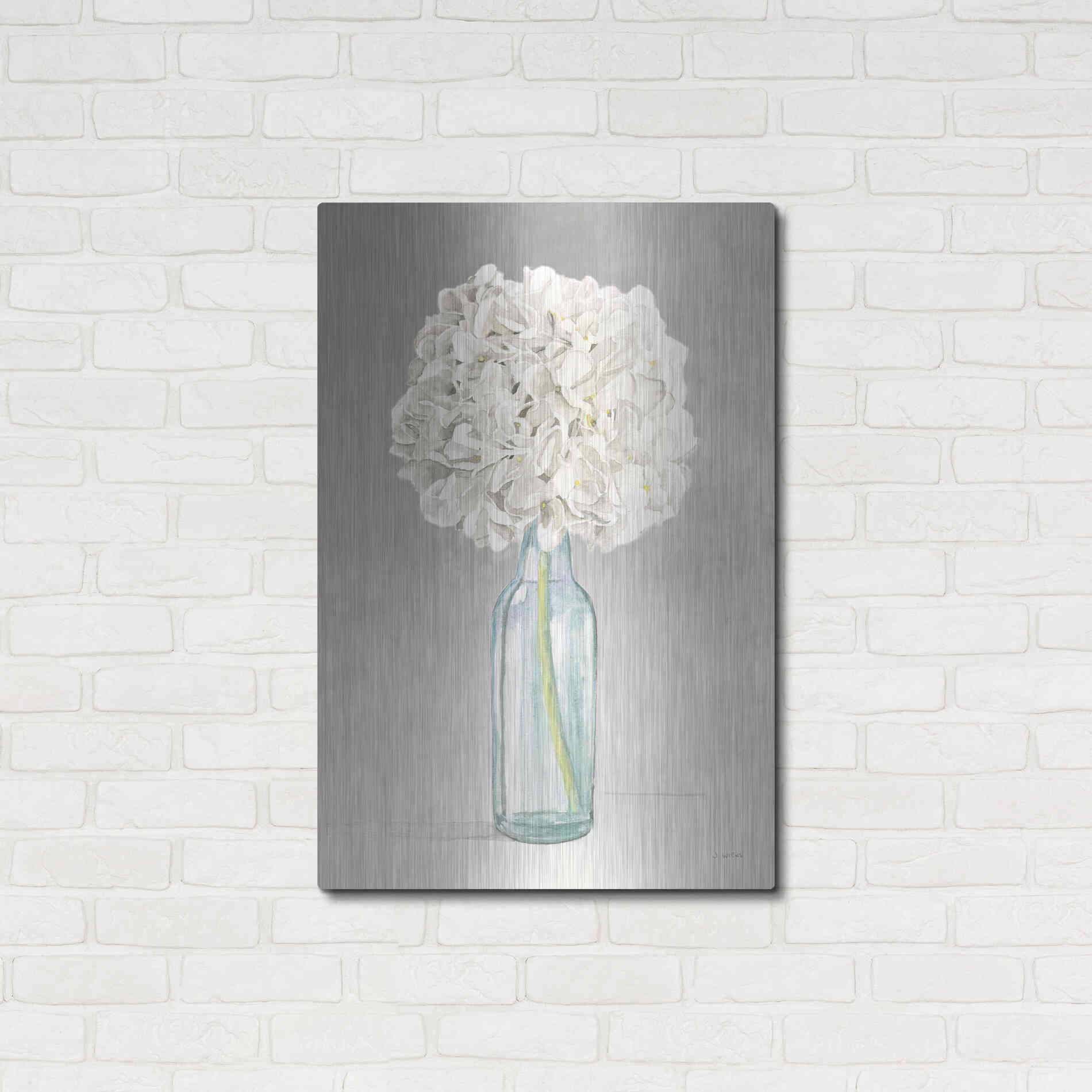Luxe Metal Art 'Tranquil Blossoms II' by James Wiens, Metal Wall Art,24x36