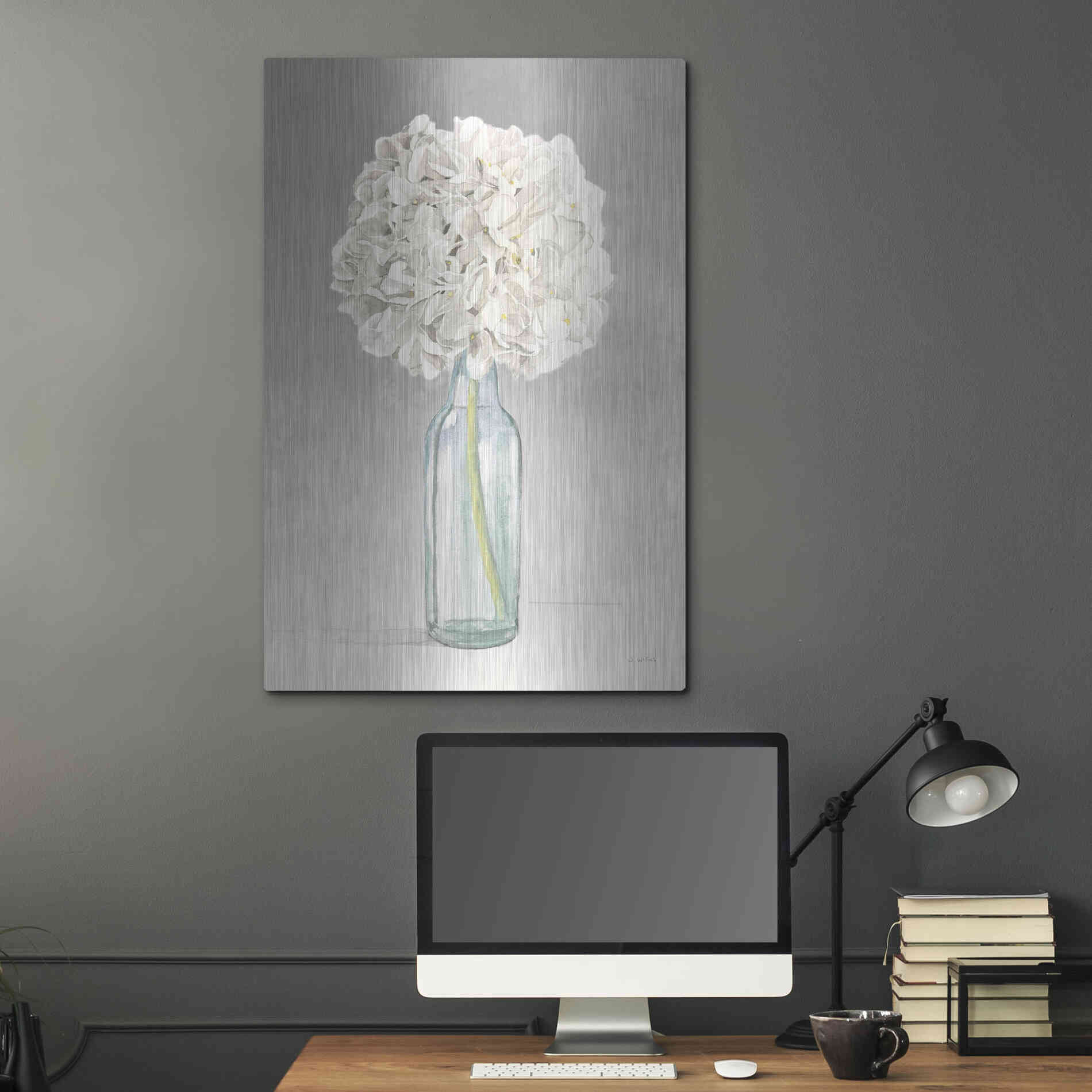 Luxe Metal Art 'Tranquil Blossoms II' by James Wiens, Metal Wall Art,24x36