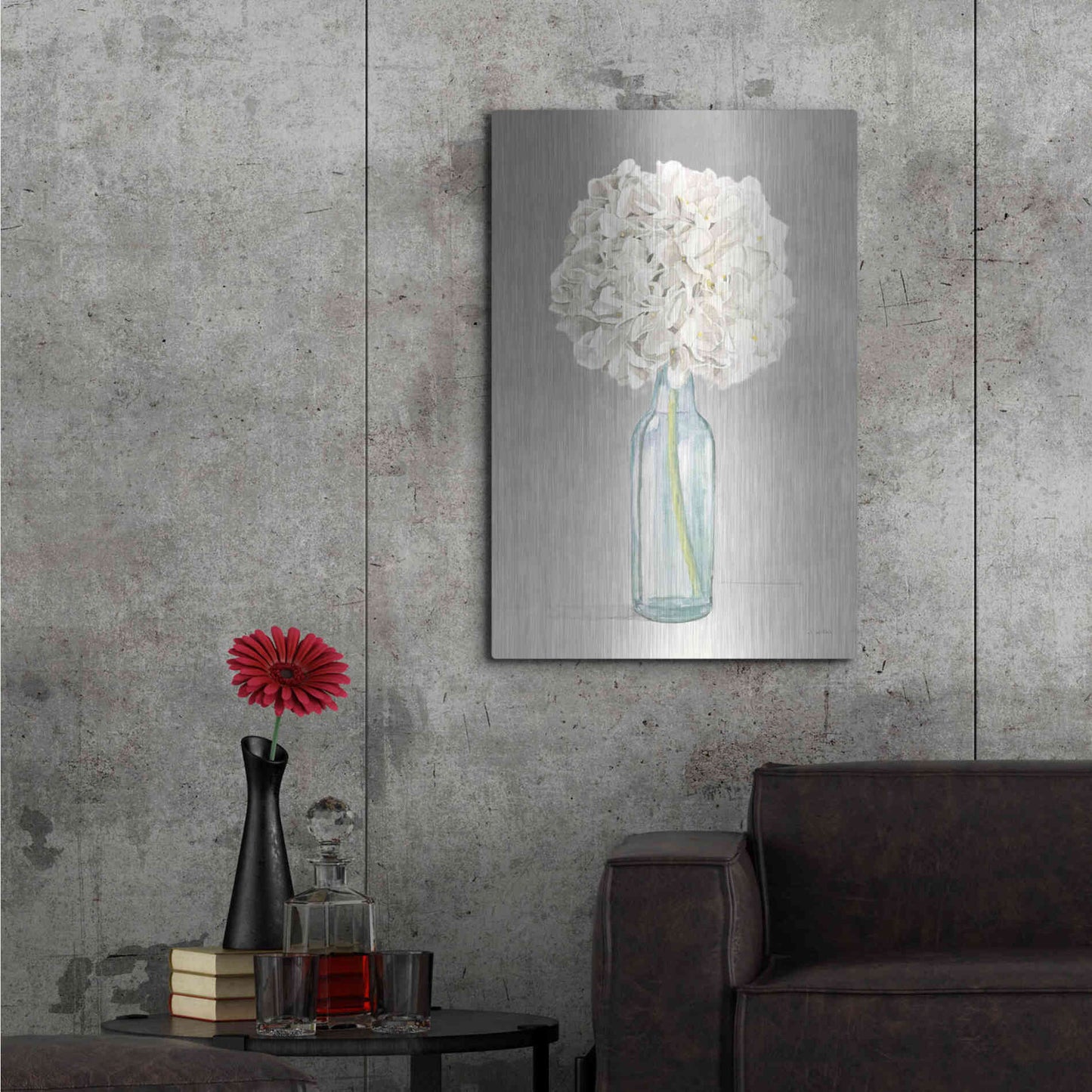 Luxe Metal Art 'Tranquil Blossoms II' by James Wiens, Metal Wall Art,24x36