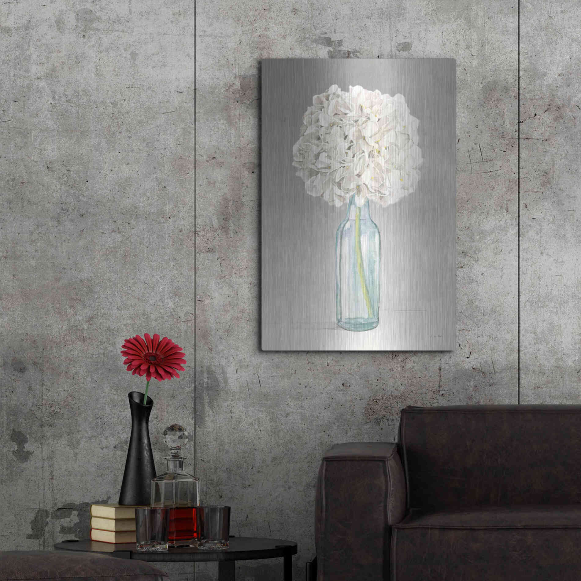 Luxe Metal Art 'Tranquil Blossoms II' by James Wiens, Metal Wall Art,24x36