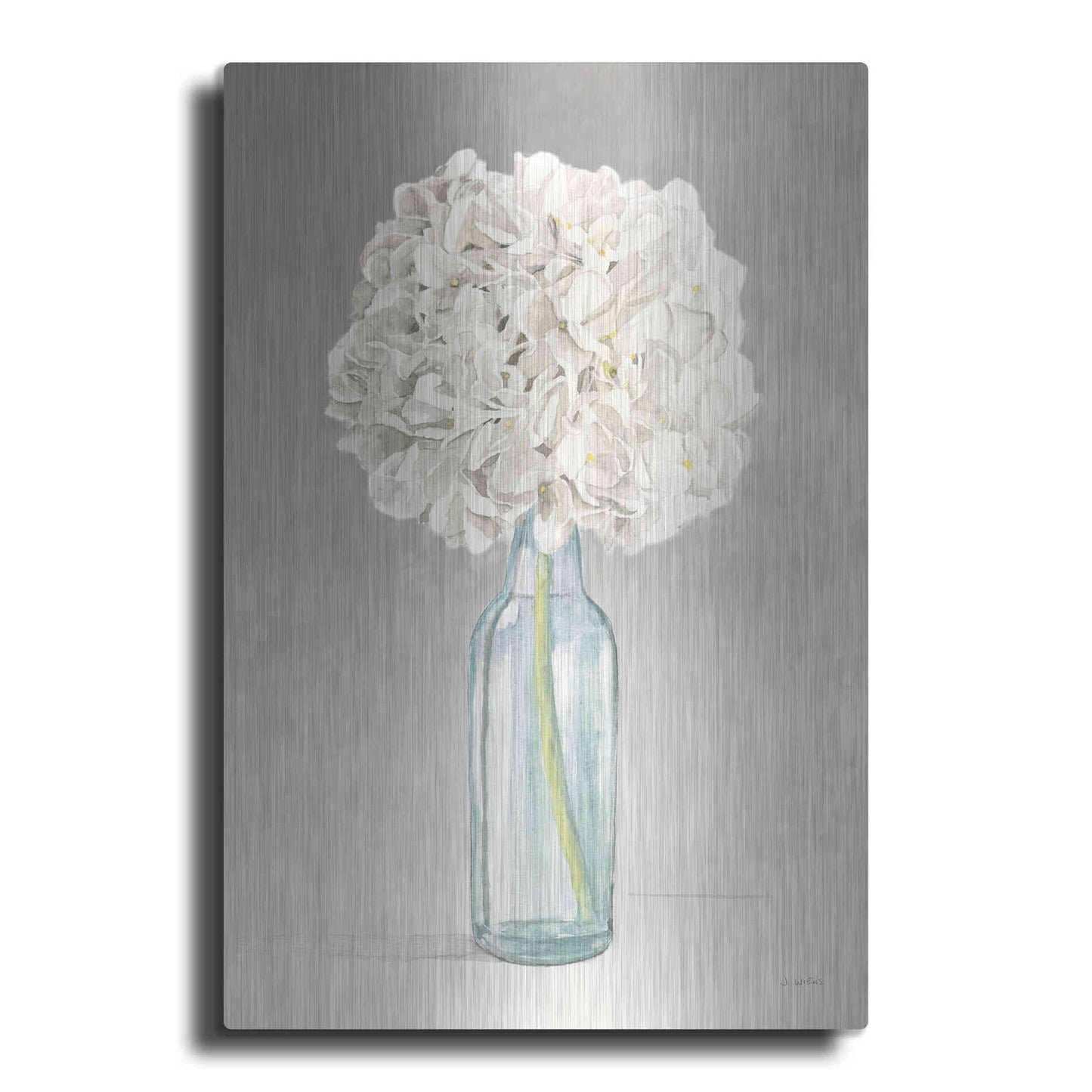Luxe Metal Art 'Tranquil Blossoms II' by James Wiens, Metal Wall Art