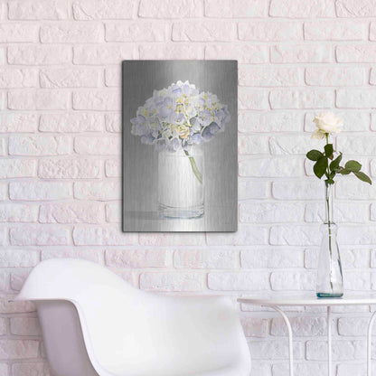 Luxe Metal Art 'Tranquil Blossoms III' by James Wiens, Metal Wall Art,16x24