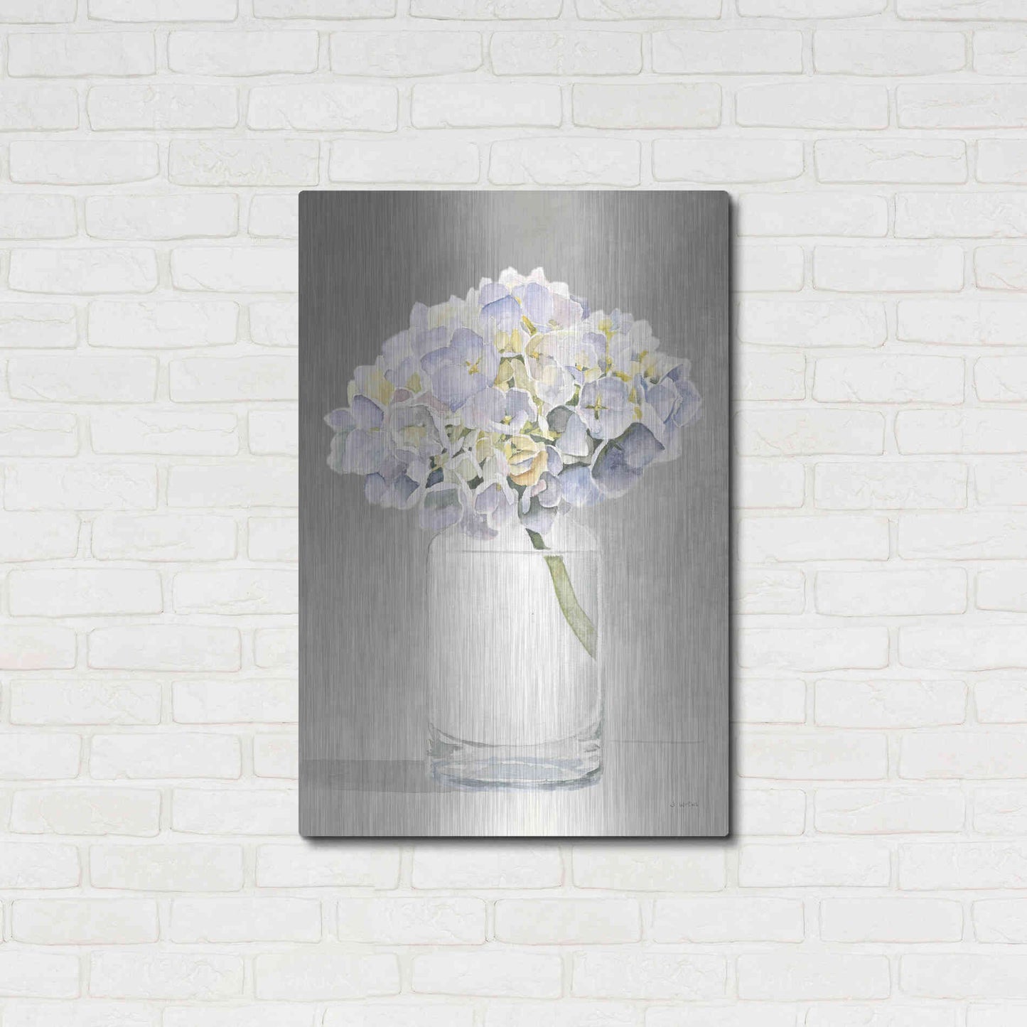 Luxe Metal Art 'Tranquil Blossoms III' by James Wiens, Metal Wall Art,24x36