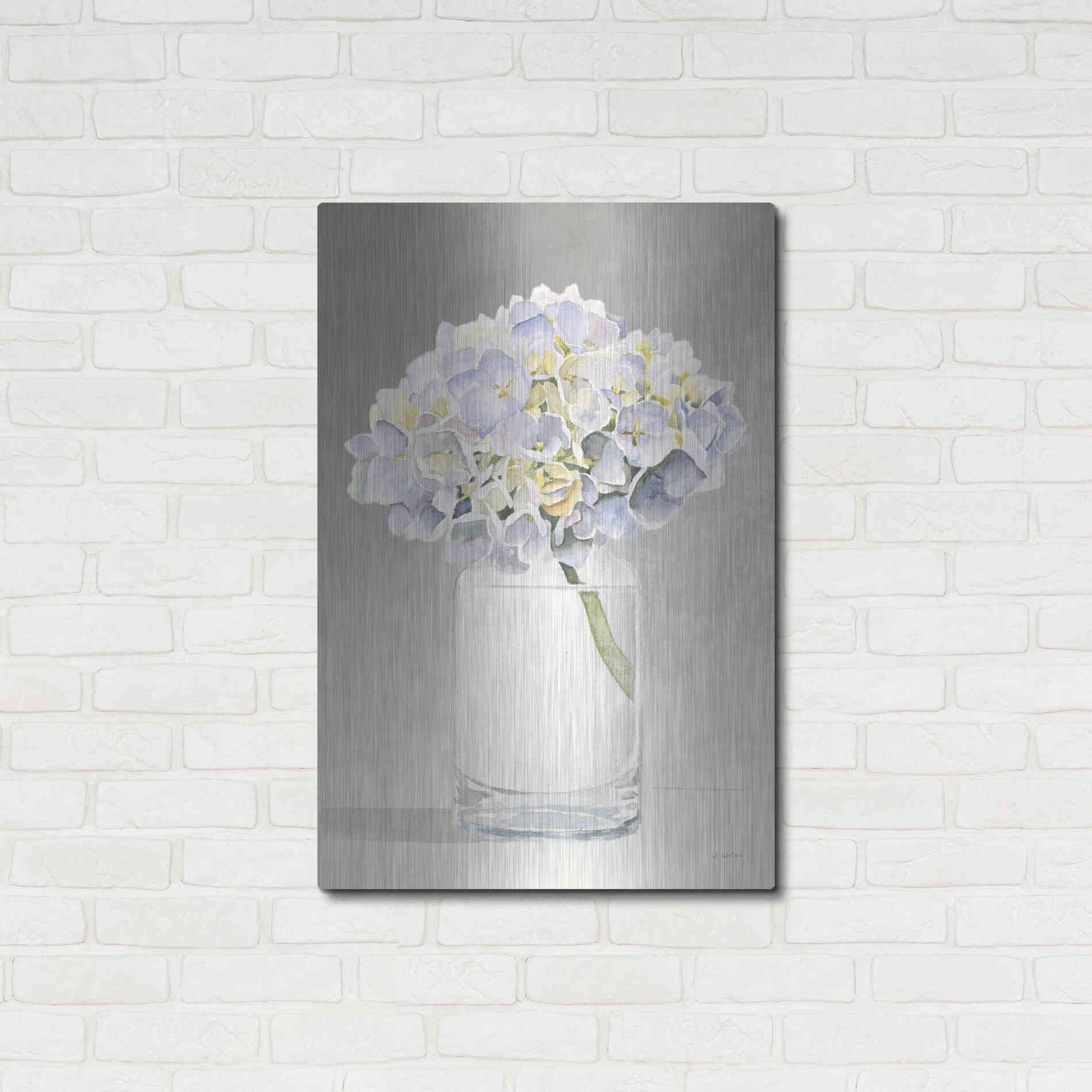 Luxe Metal Art 'Tranquil Blossoms III' by James Wiens, Metal Wall Art,24x36