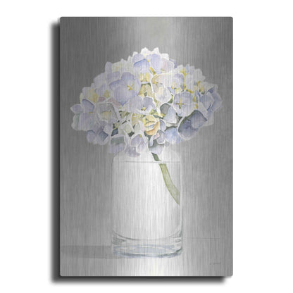 Luxe Metal Art 'Tranquil Blossoms III' by James Wiens, Metal Wall Art