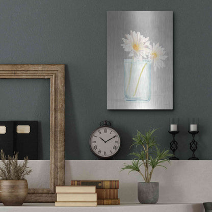 Luxe Metal Art 'Tranquil Blossoms IV' by James Wiens, Metal Wall Art,12x16
