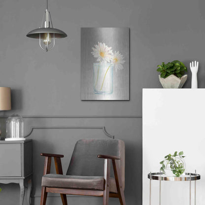 Luxe Metal Art 'Tranquil Blossoms IV' by James Wiens, Metal Wall Art,16x24