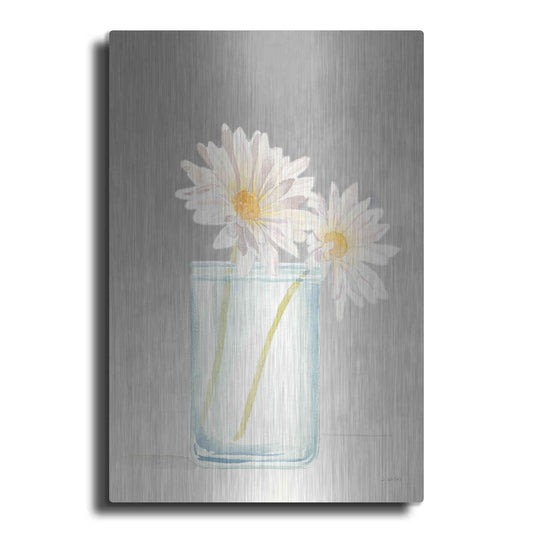 Luxe Metal Art 'Tranquil Blossoms IV' by James Wiens, Metal Wall Art