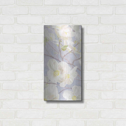 Luxe Metal Art 'Breezy Blossoms I' by James Wiens, Metal Wall Art,12x24