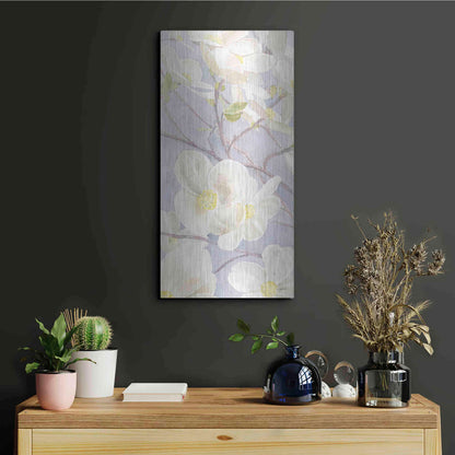 Luxe Metal Art 'Breezy Blossoms I' by James Wiens, Metal Wall Art,12x24