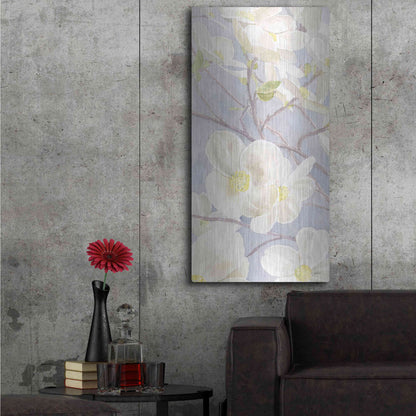 Luxe Metal Art 'Breezy Blossoms I' by James Wiens, Metal Wall Art,24x48