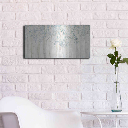 Luxe Metal Art 'Fresh Forest' by James Wiens, Metal Wall Art,24x12