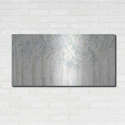 Luxe Metal Art 'Fresh Forest' by James Wiens, Metal Wall Art,48x24