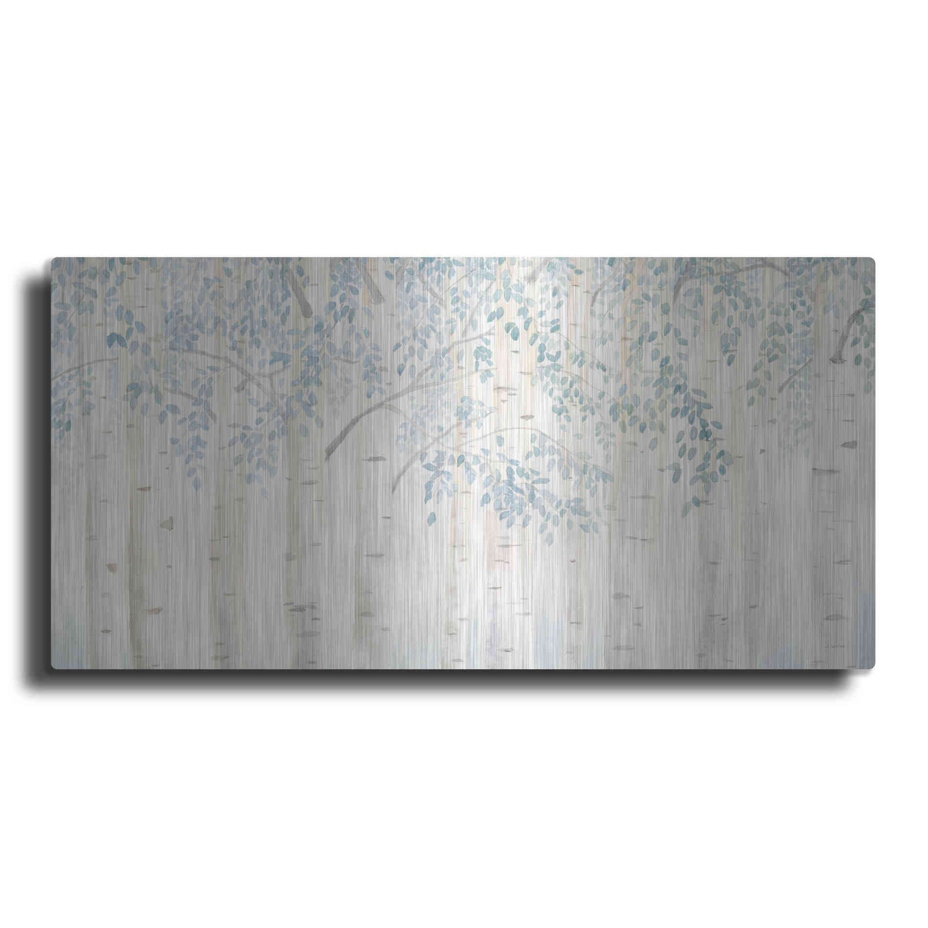 Luxe Metal Art 'Fresh Forest' by James Wiens, Metal Wall Art