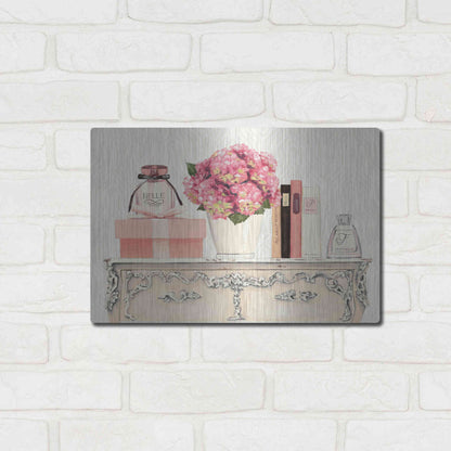 Luxe Metal Art 'Parfum Chic II' by Marco Fabiano, Metal Wall Art,16x12