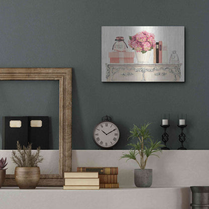 Luxe Metal Art 'Parfum Chic II' by Marco Fabiano, Metal Wall Art,16x12