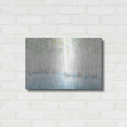 Luxe Metal Art 'Soft Birches' by James Wiens, Metal Wall Art,24x16