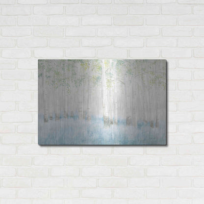 Luxe Metal Art 'Soft Birches' by James Wiens, Metal Wall Art,36x24