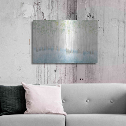 Luxe Metal Art 'Soft Birches' by James Wiens, Metal Wall Art,36x24
