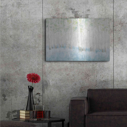 Luxe Metal Art 'Soft Birches' by James Wiens, Metal Wall Art,36x24