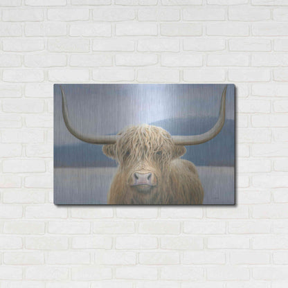 Luxe Metal Art 'Highland Cow' by James Wiens, Metal Wall Art,36x24