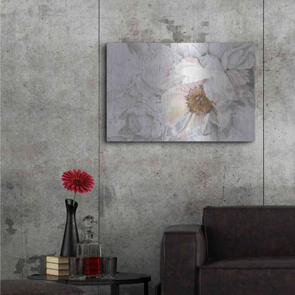 Luxe Metal Art 'Blooming Sketch' by James Wiens, Metal Wall Art,36x24