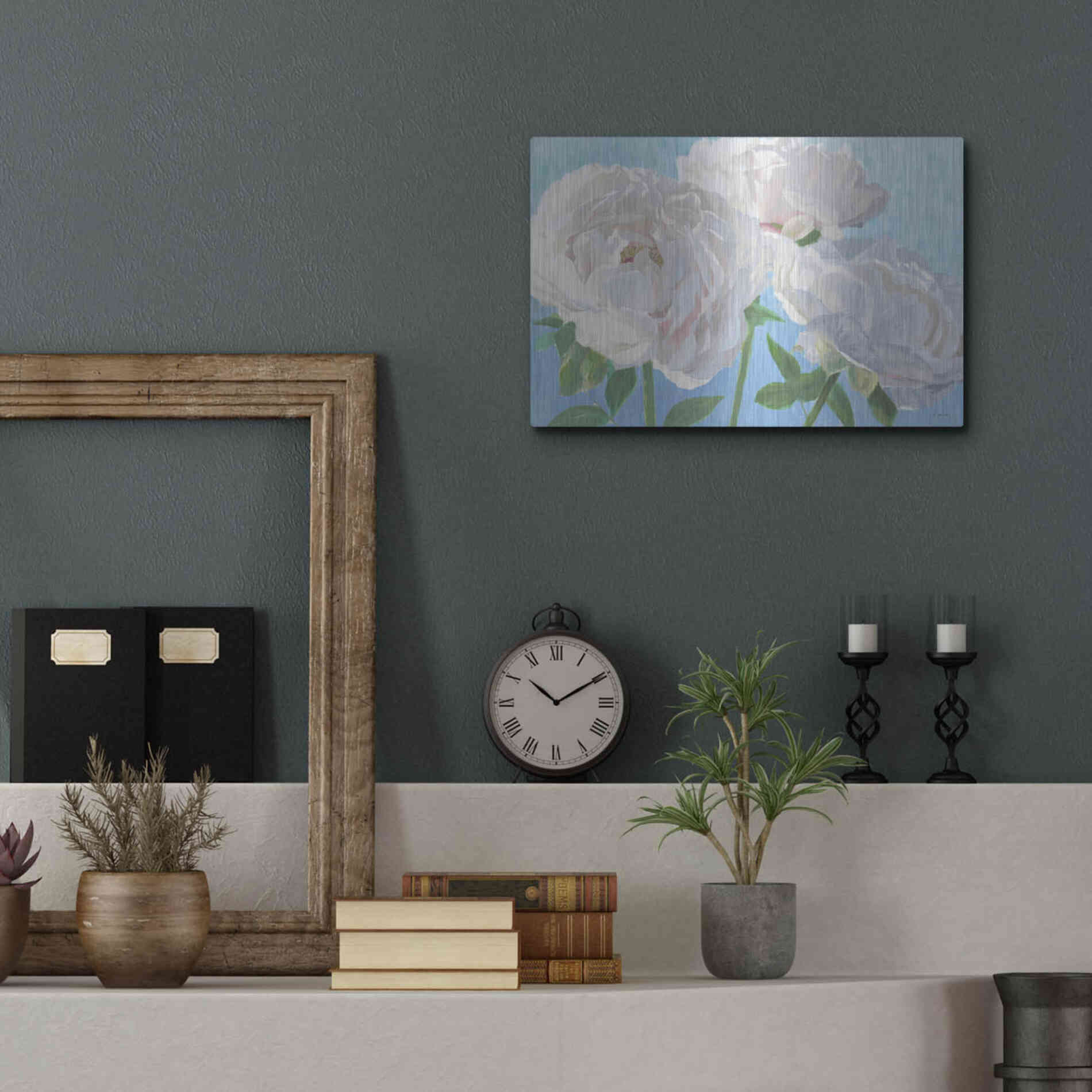 Luxe Metal Art 'Essence of June I' by James Wiens, Metal Wall Art,16x12