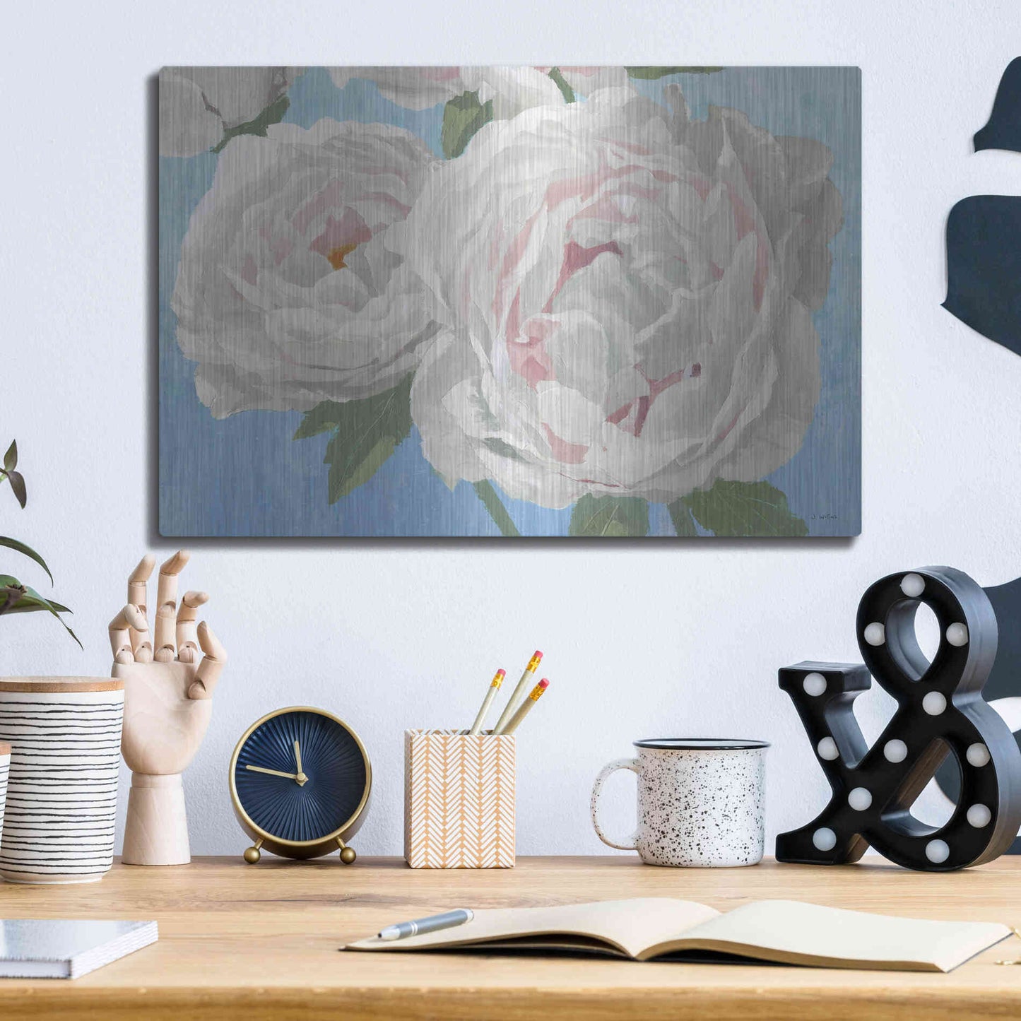 Luxe Metal Art 'Essence of June II' by James Wiens, Metal Wall Art,16x12