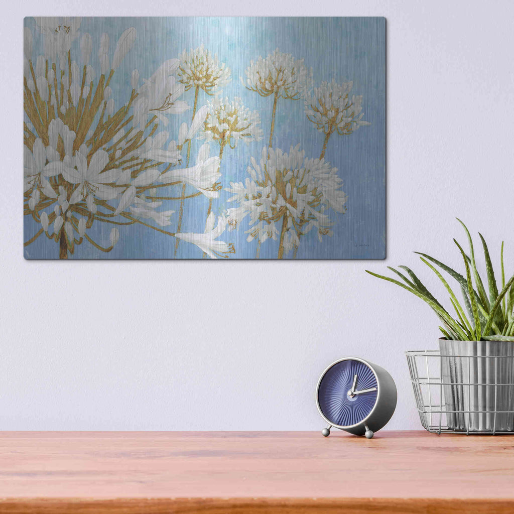 Luxe Metal Art 'Golden Spring' by James Wiens, Metal Wall Art,16x12
