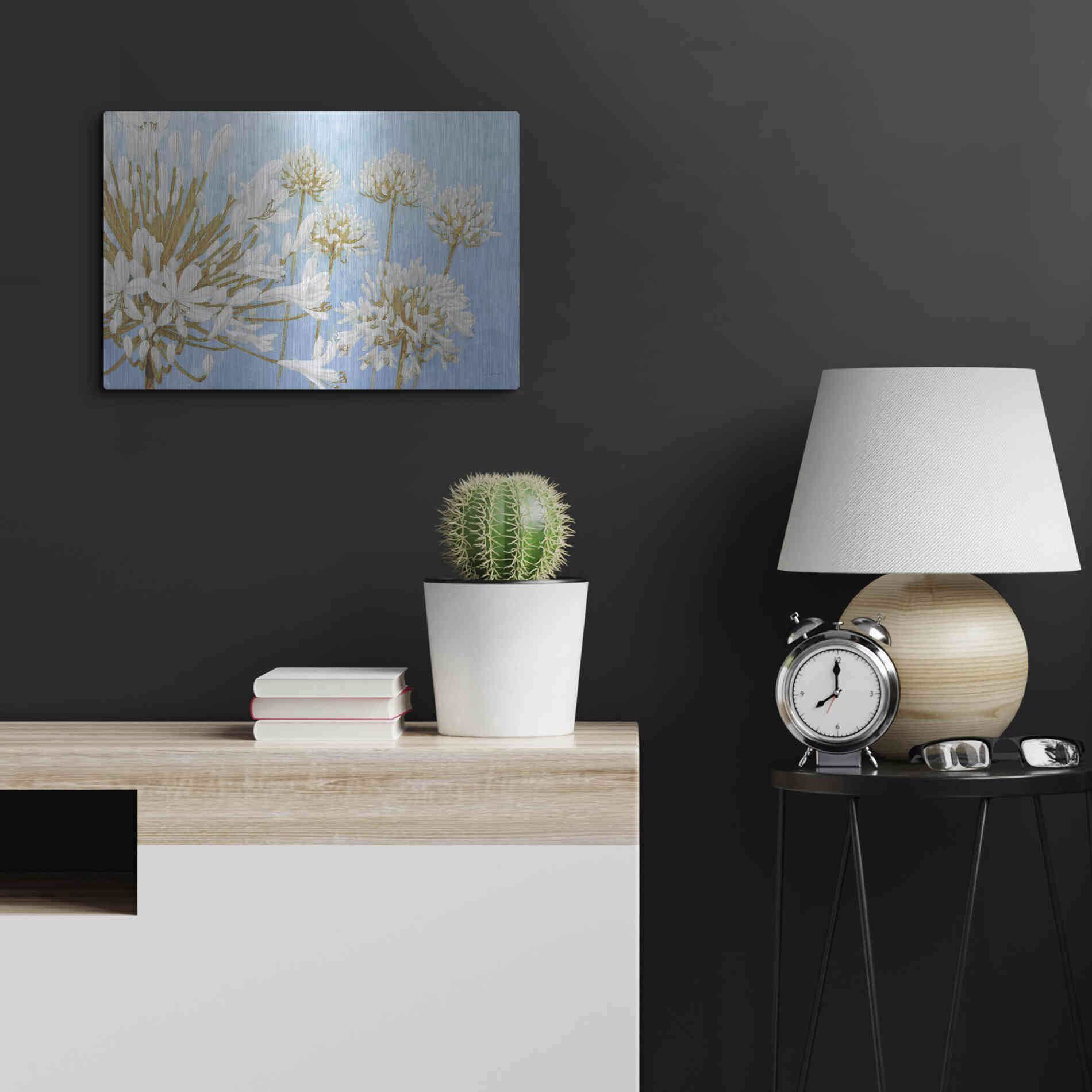 Luxe Metal Art 'Golden Spring' by James Wiens, Metal Wall Art,24x16