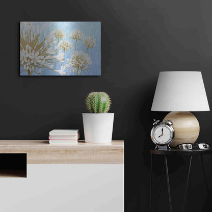 Luxe Metal Art 'Golden Spring' by James Wiens, Metal Wall Art,24x16