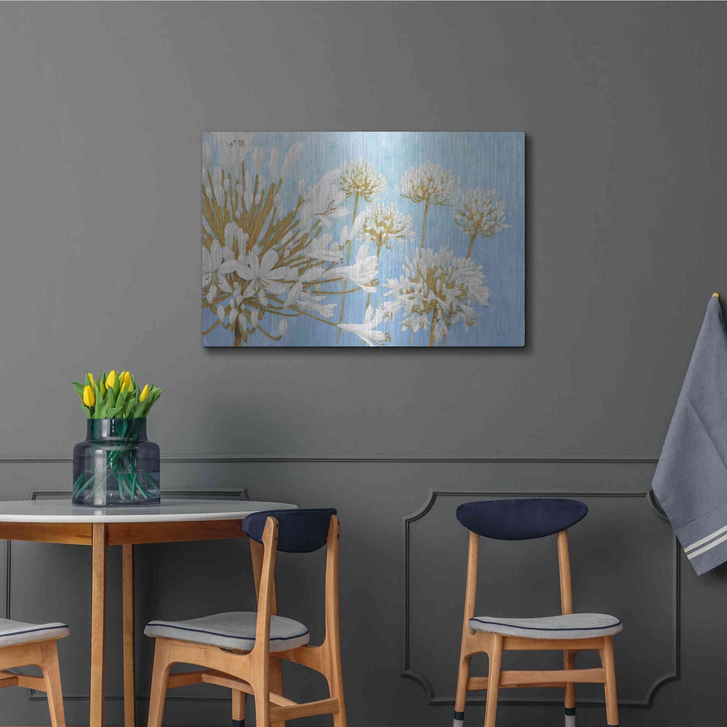 Luxe Metal Art 'Golden Spring' by James Wiens, Metal Wall Art,36x24