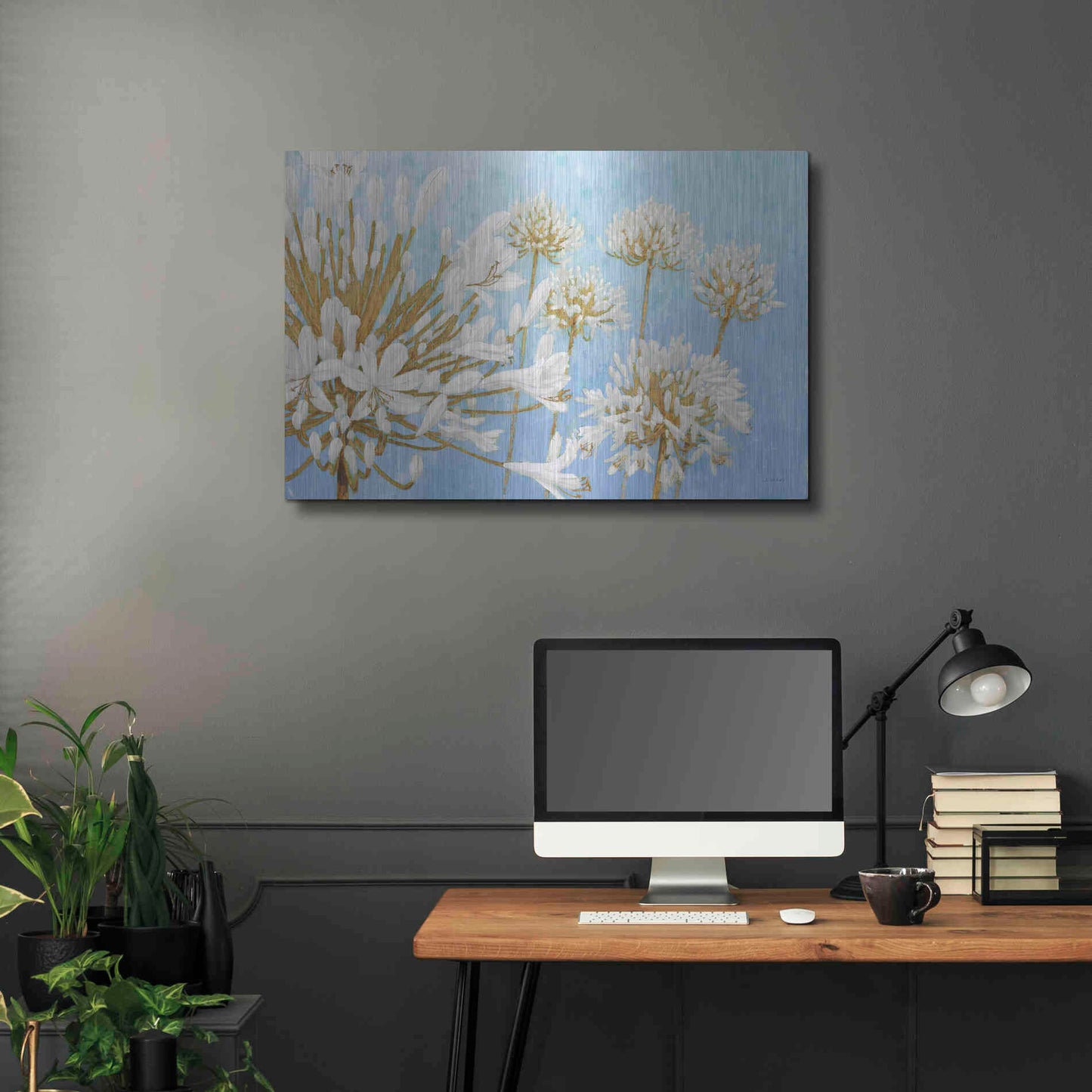 Luxe Metal Art 'Golden Spring' by James Wiens, Metal Wall Art,36x24